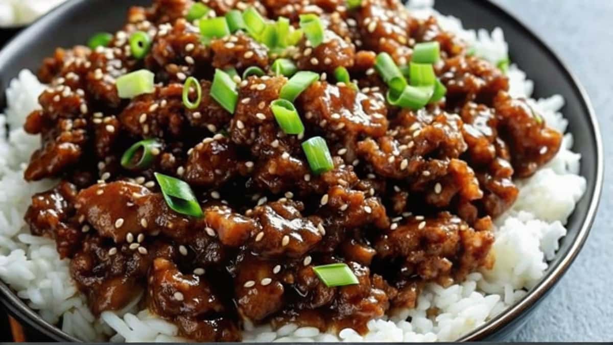1lb Korean ground beef bowl recipe 