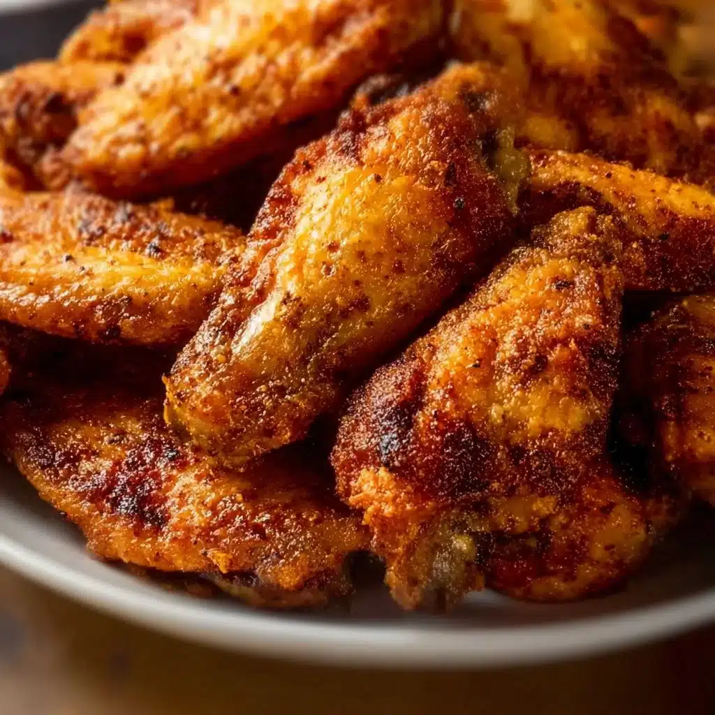 Delicious dry rub chicken wings seasoned and ready to eat