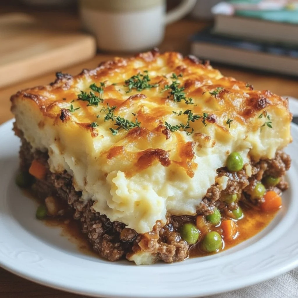 Easy Shepherd's Pie Casserole with savory meat and mashed potatoes