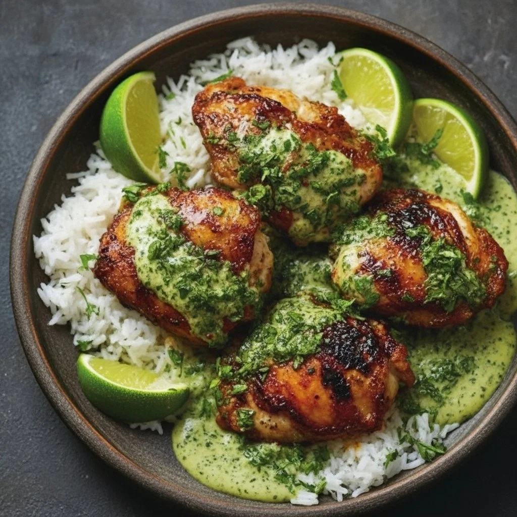 Deliciously grilled juicy Peruvian Chicken with vibrant spices and marinade