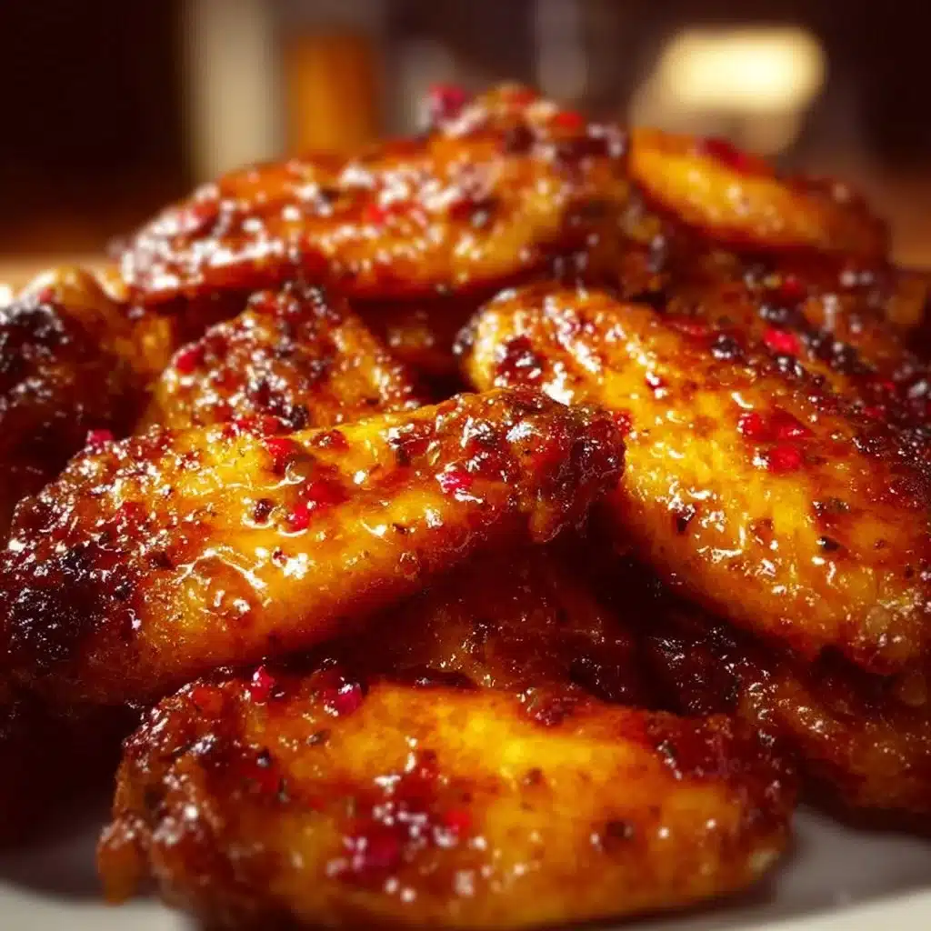 Pineapple Cowboy Candy Chicken Wings showcase a sweet and spicy flavor.